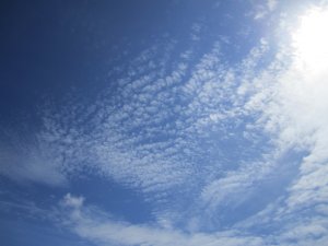 Zie de lucht en ruik de zee